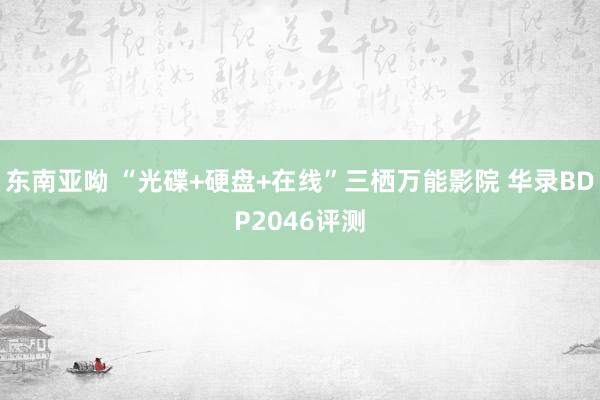 东南亚呦 “光碟+硬盘+在线”三栖万能影院 华录BDP2046评测